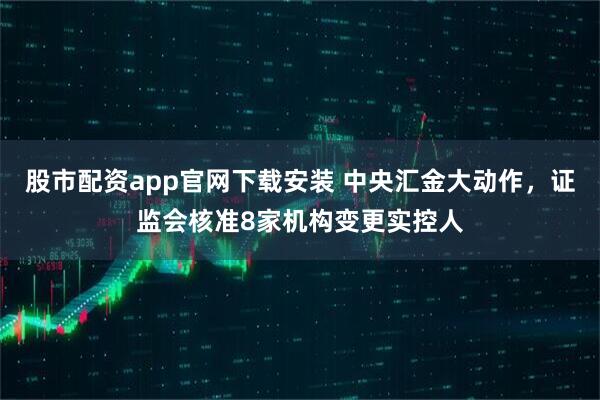 股市配资app官网下载安装 中央汇金大动作，证监会核准8家机构变更实控人